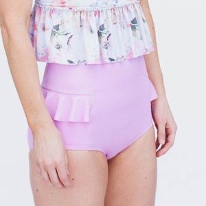 Kortni Jeane Large Lavender Hip Ruffle Bottoms